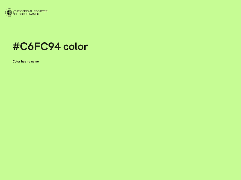 #C6FC94 color image