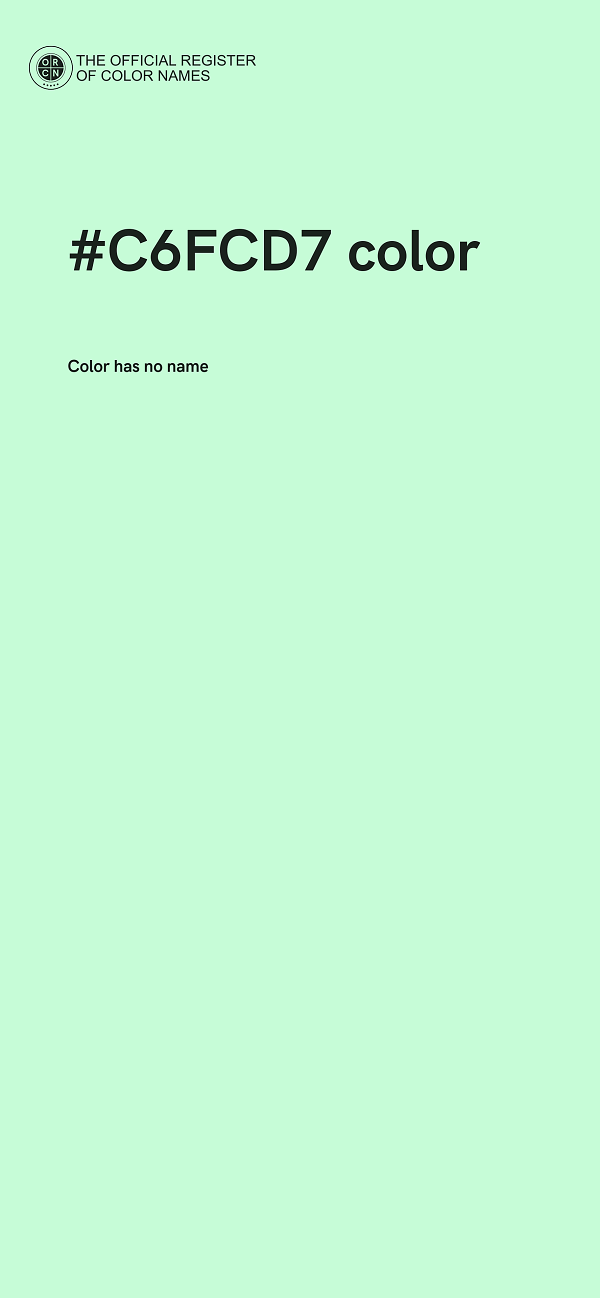 #C6FCD7 color image