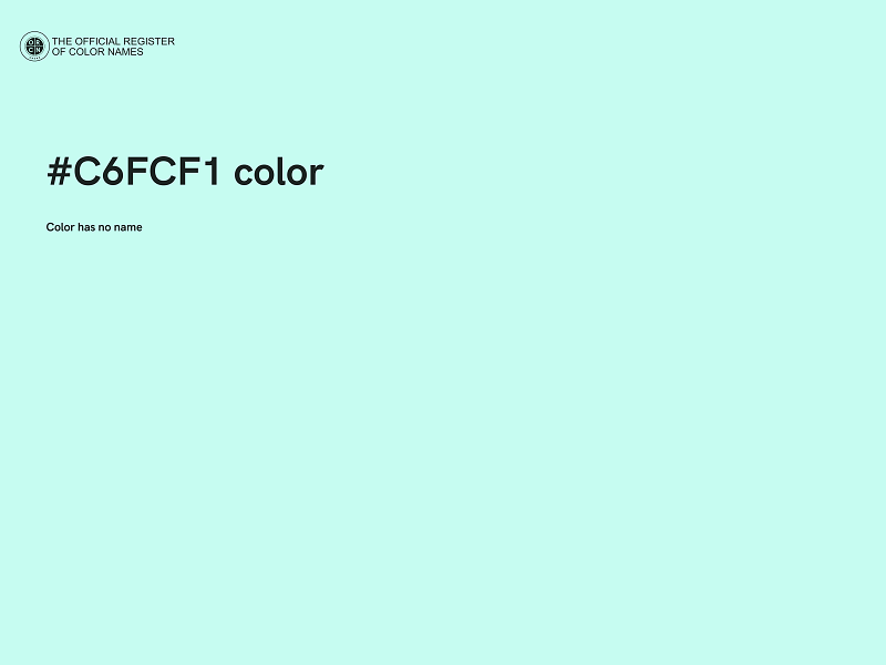 #C6FCF1 color image