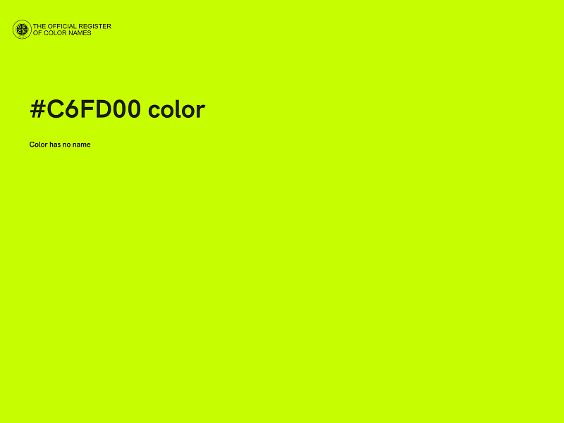 #C6FD00 color image