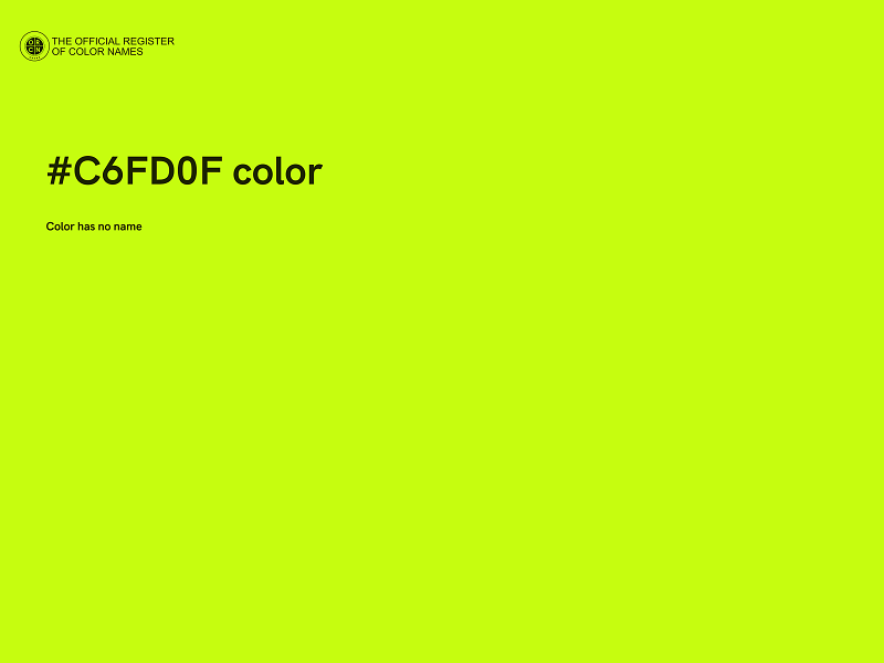 #C6FD0F color image