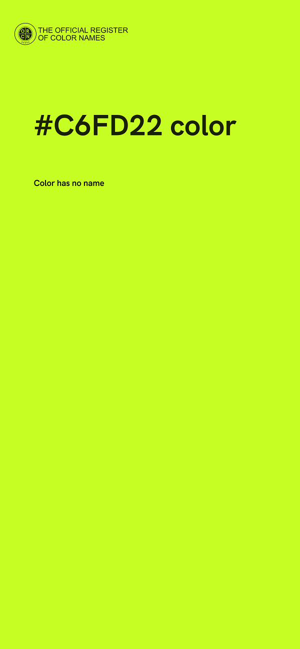 #C6FD22 color image