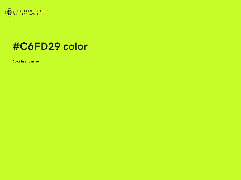 #C6FD29 color image