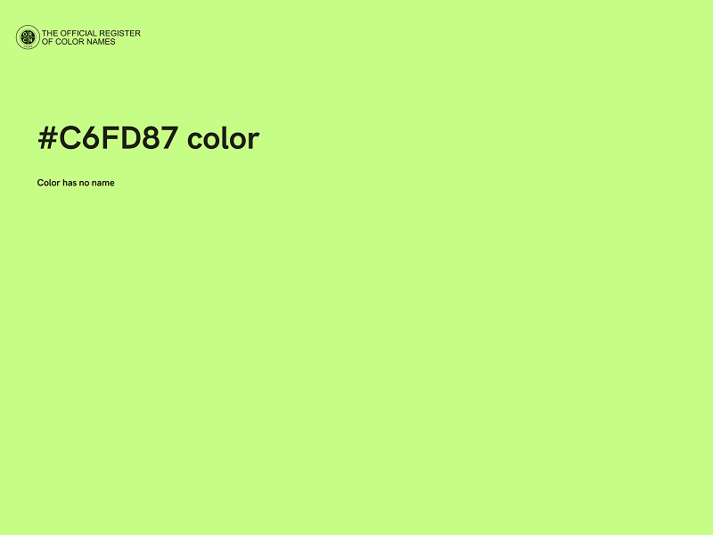 #C6FD87 color image