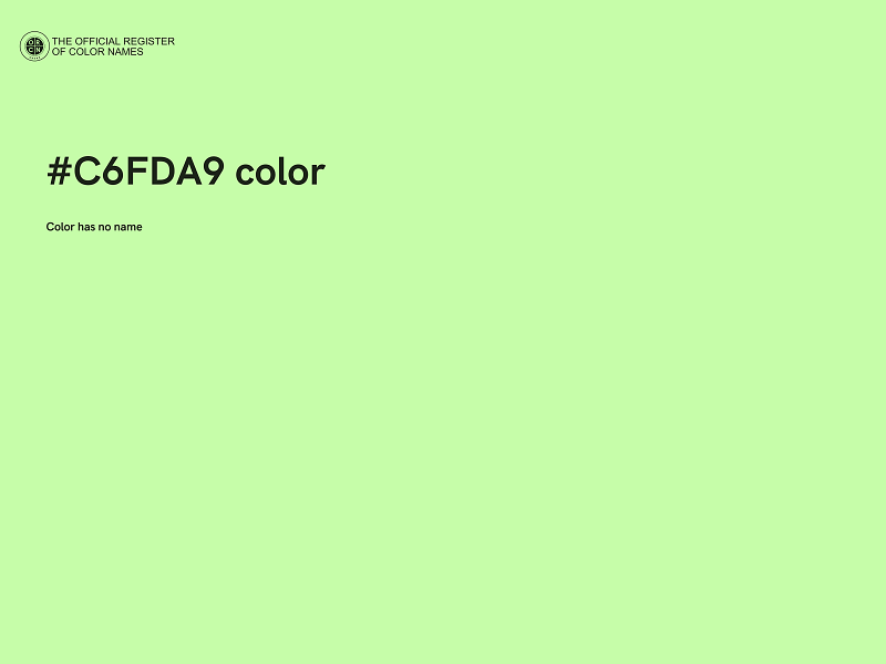 #C6FDA9 color image