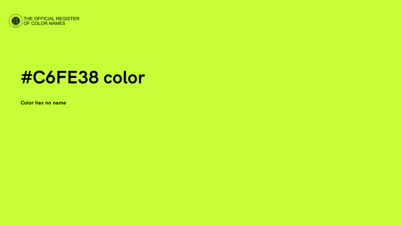 #C6FE38 color image
