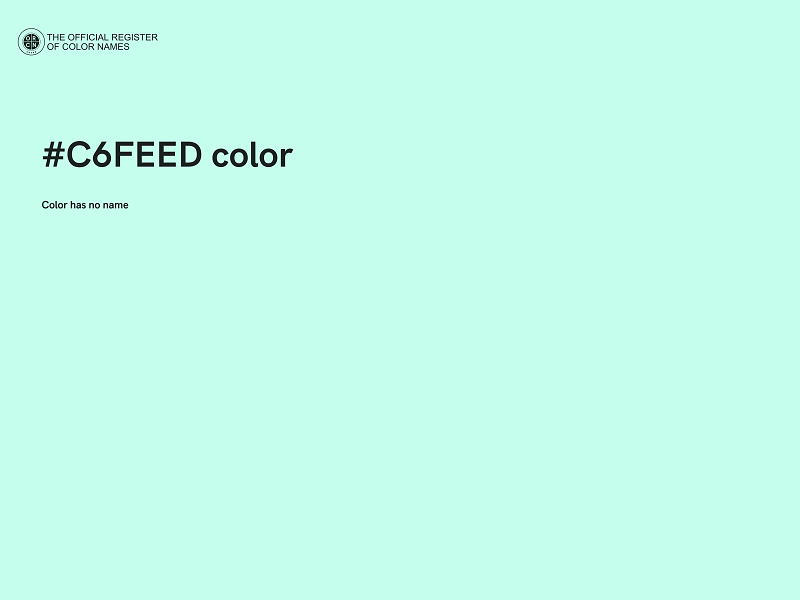 #C6FEED color image
