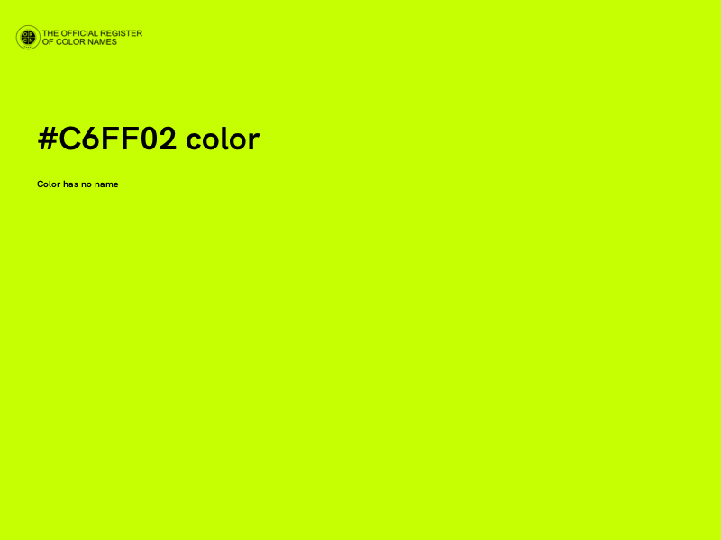 #C6FF02 color image