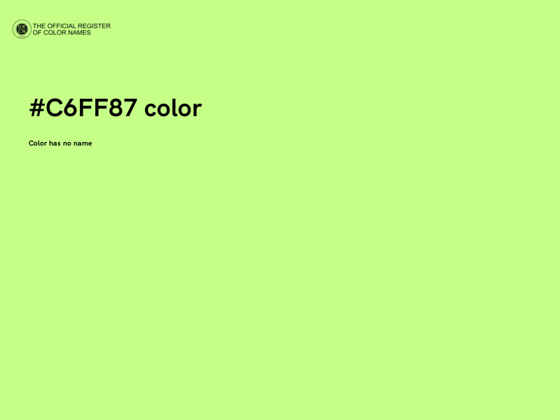 #C6FF87 color image