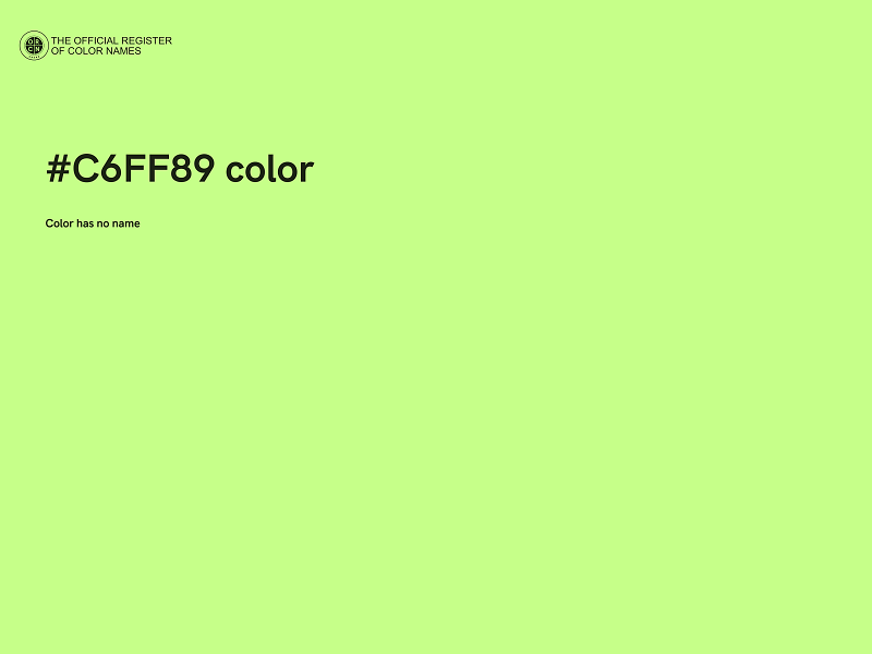 #C6FF89 color image