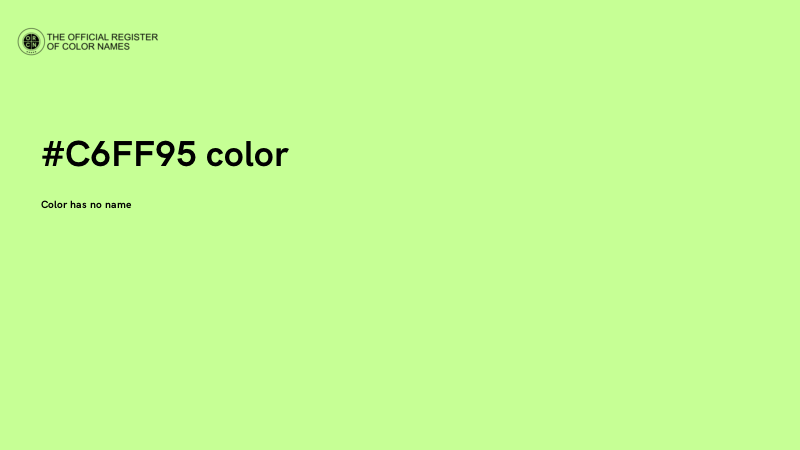 #C6FF95 color image
