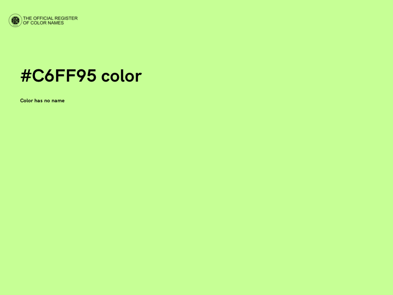 #C6FF95 color image