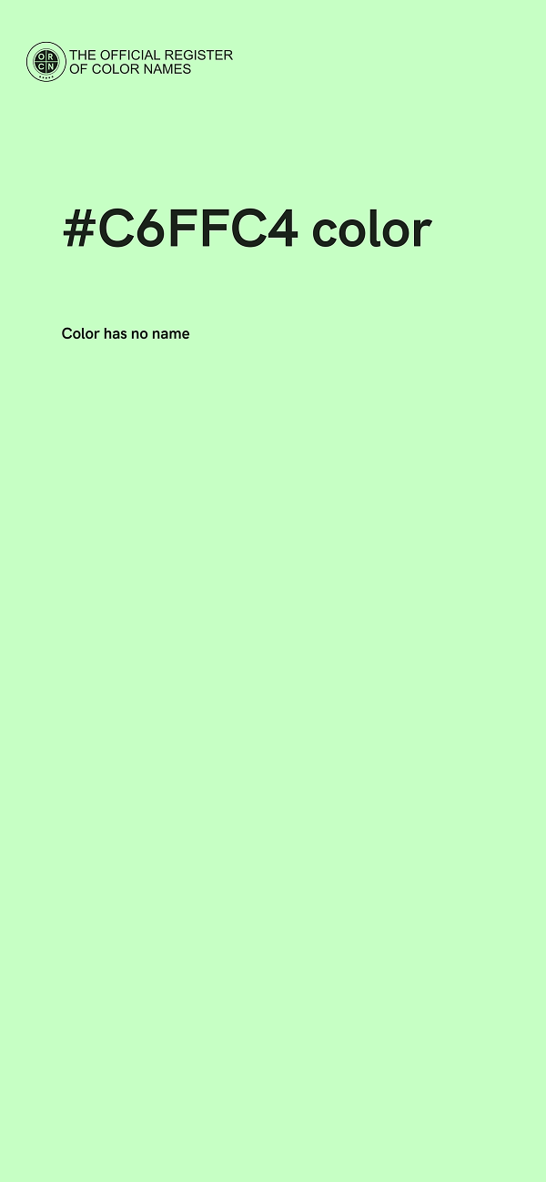 #C6FFC4 color image
