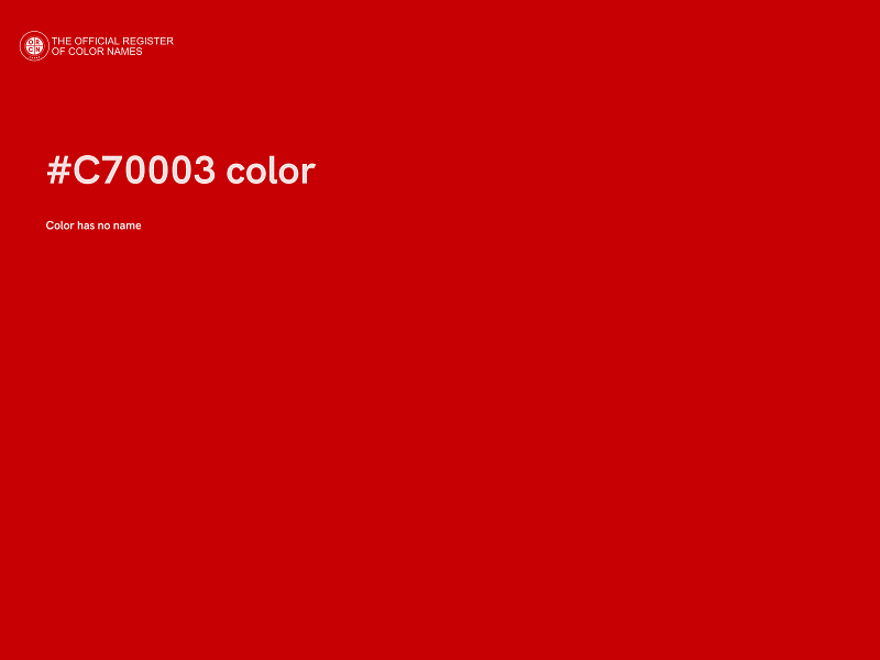 #C70003 color image