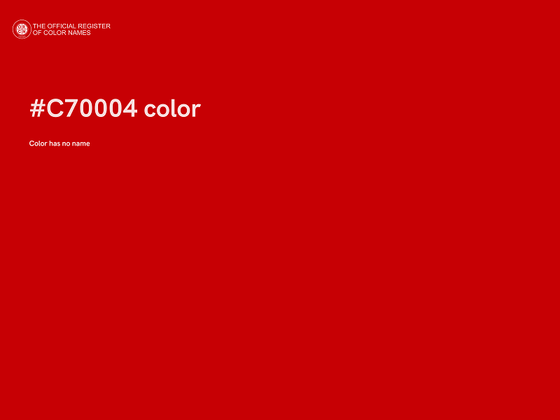 #C70004 color image