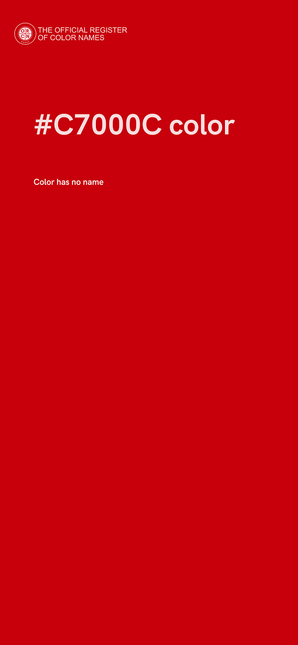#C7000C color image