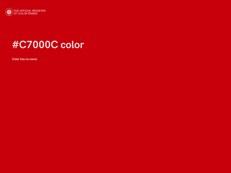 #C7000C color image