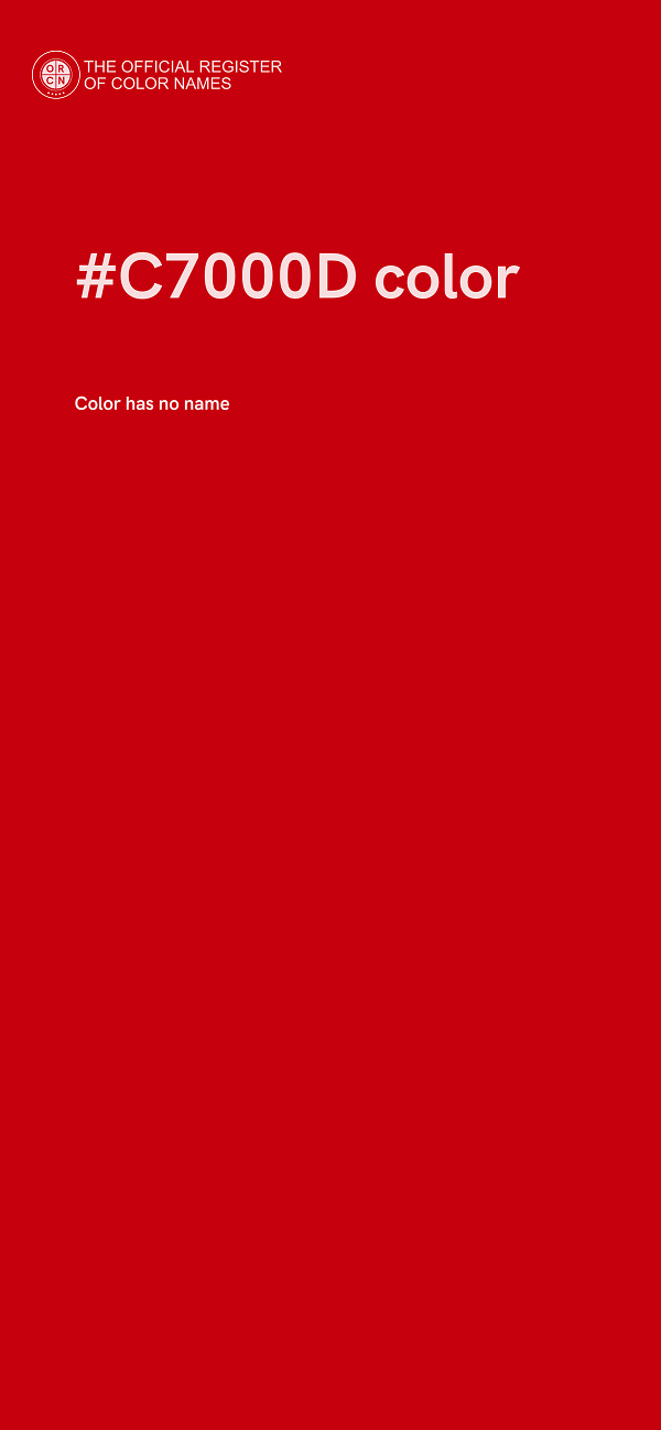 #C7000D color image