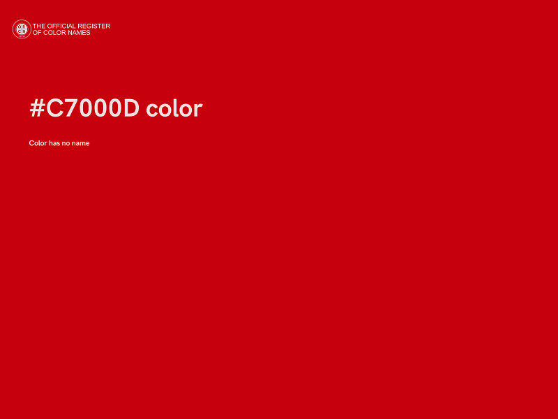 #C7000D color image
