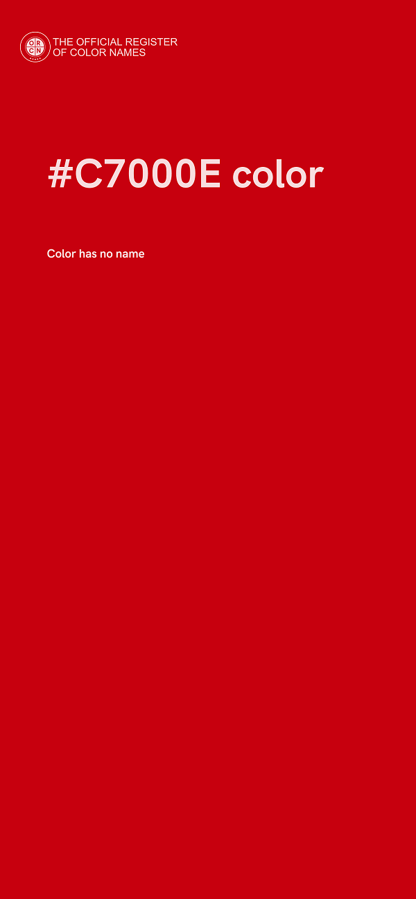 #C7000E color image