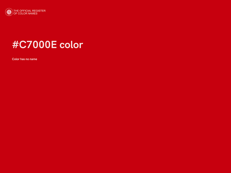 #C7000E color image