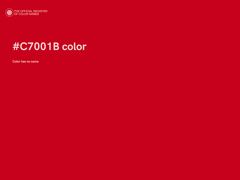 #C7001B color image
