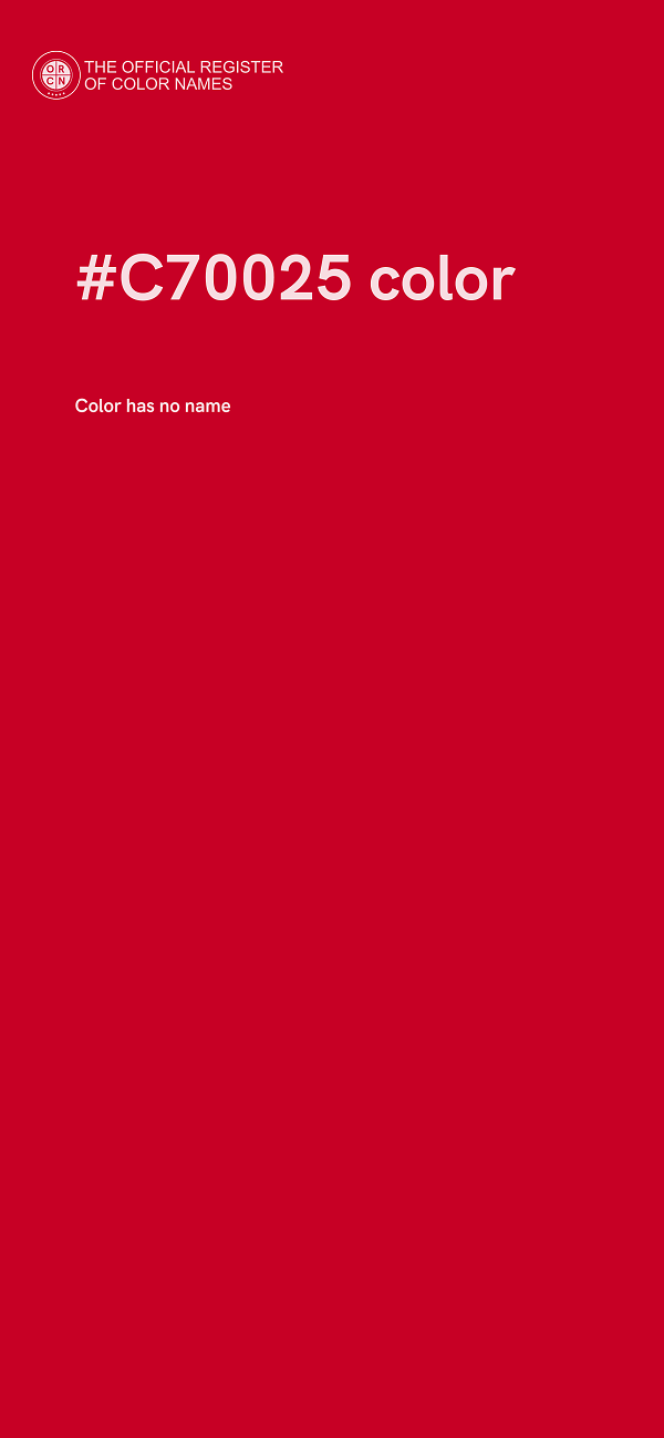 #C70025 color image