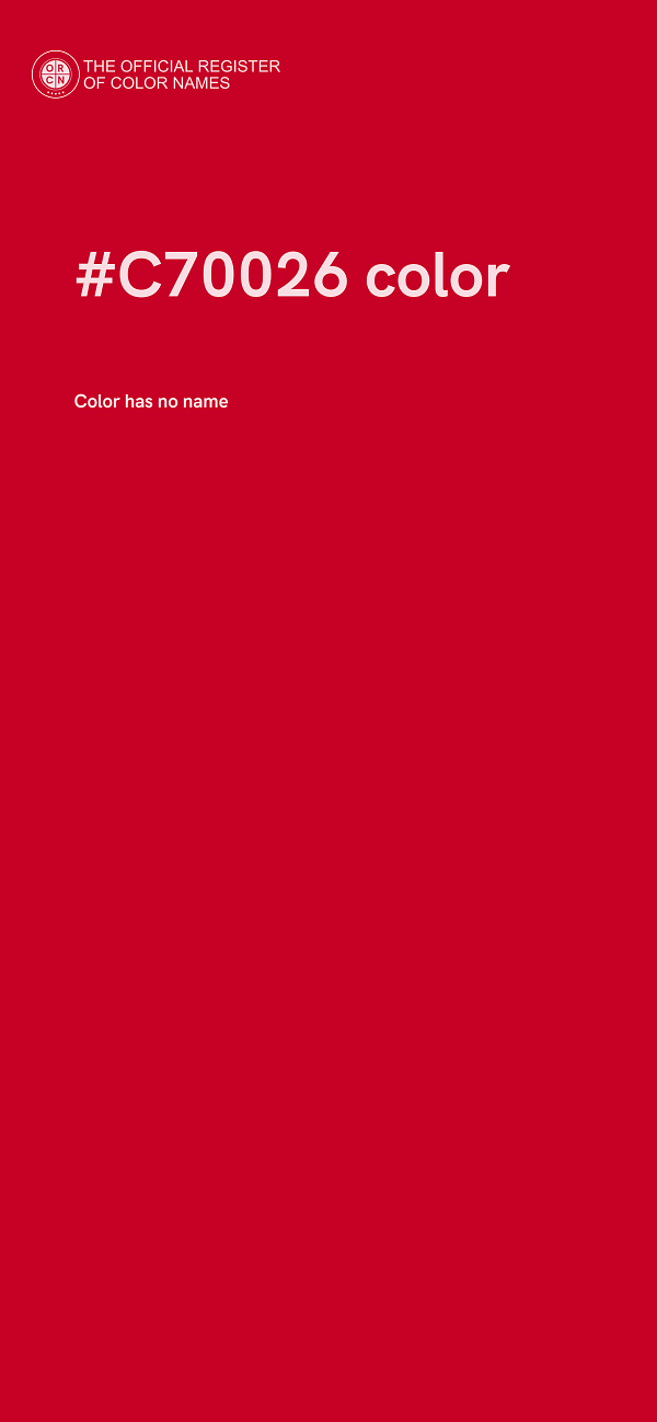#C70026 color image