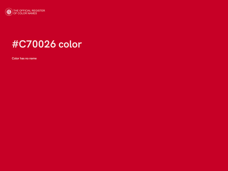 #C70026 color image