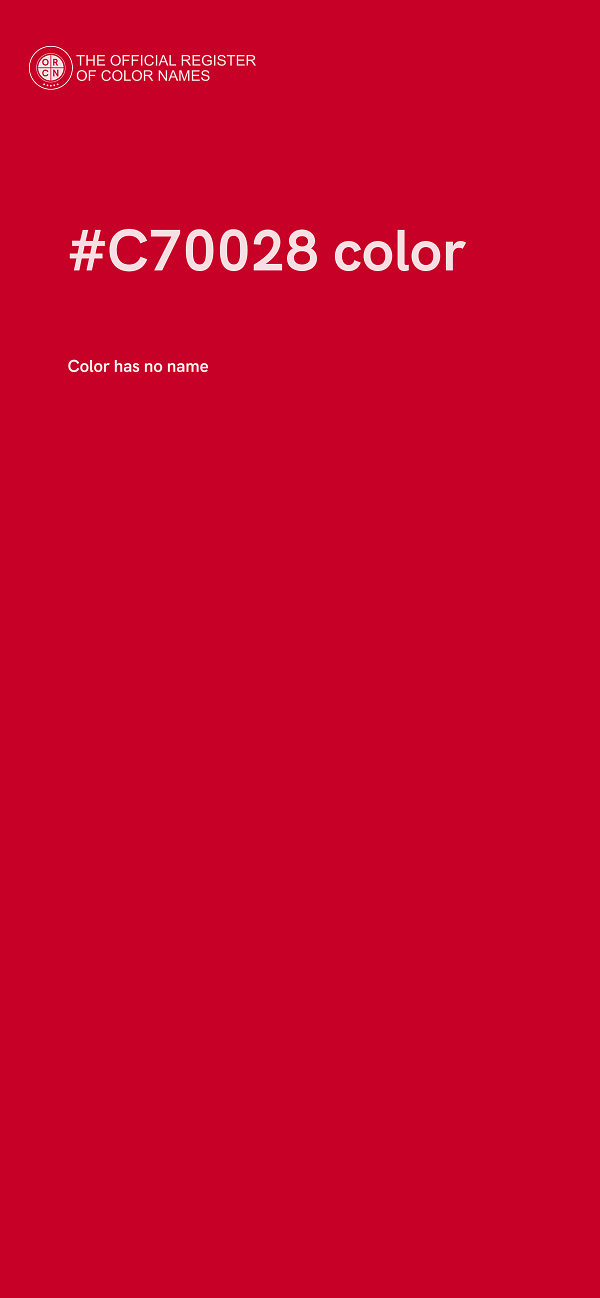 #C70028 color image