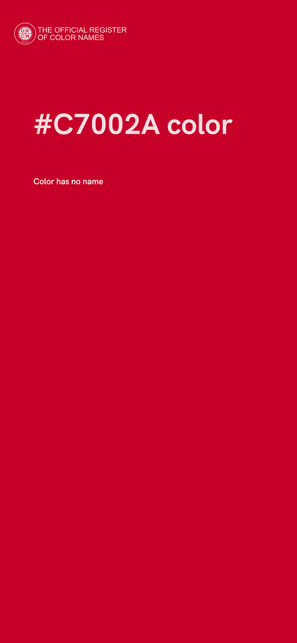 #C7002A color image