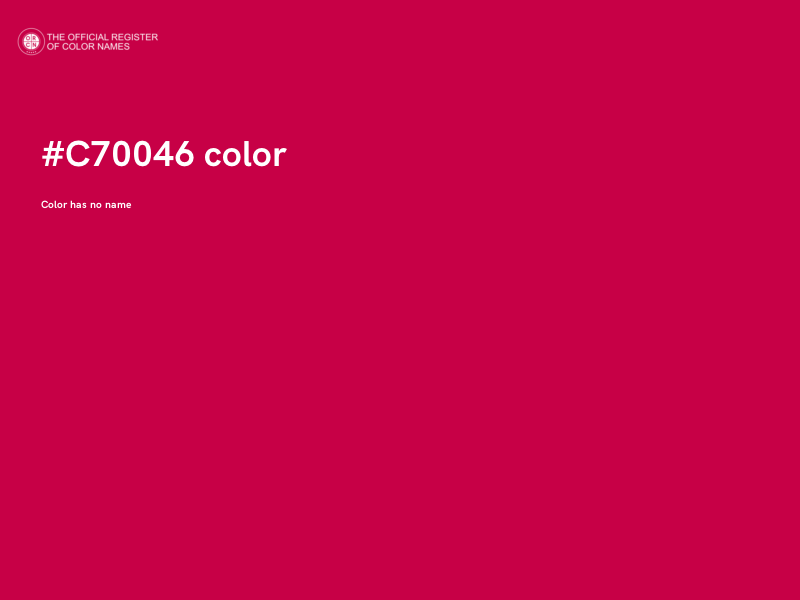 #C70046 color image