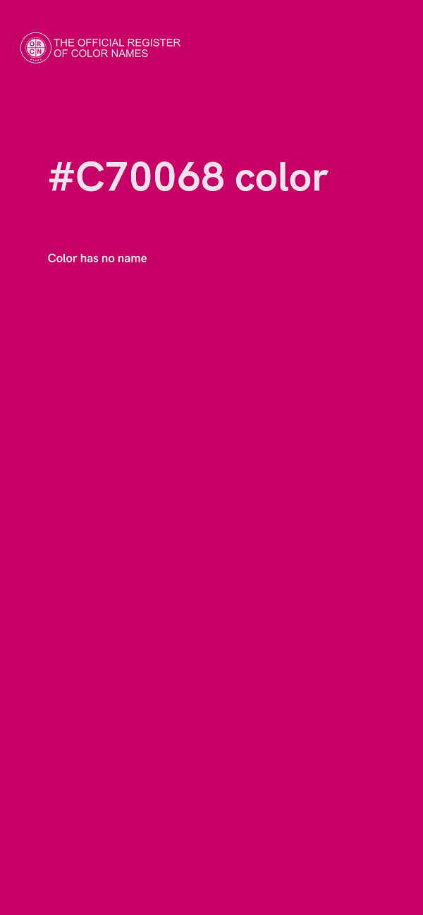 #C70068 color image