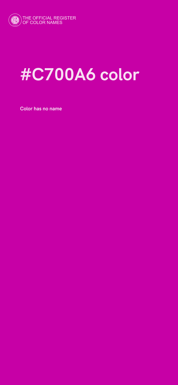 #C700A6 color image