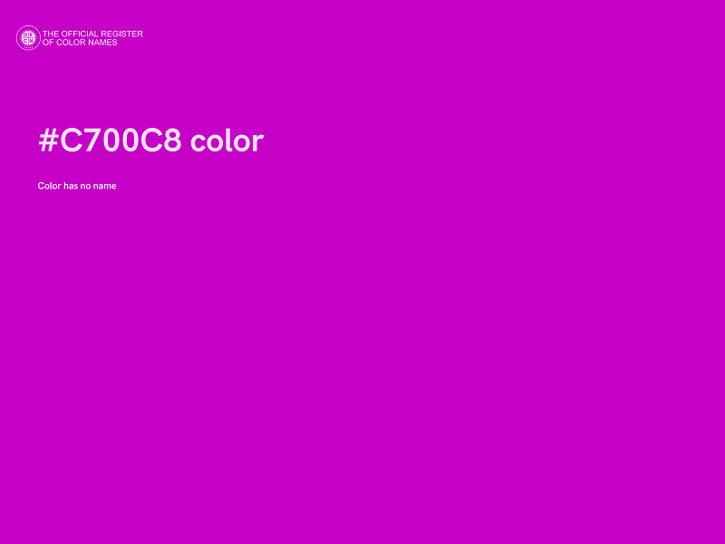 #C700C8 color image