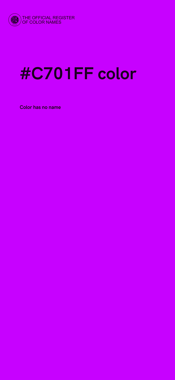 #C701FF color image