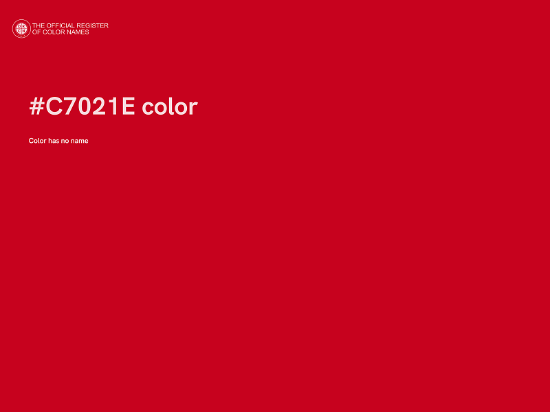 #C7021E color image