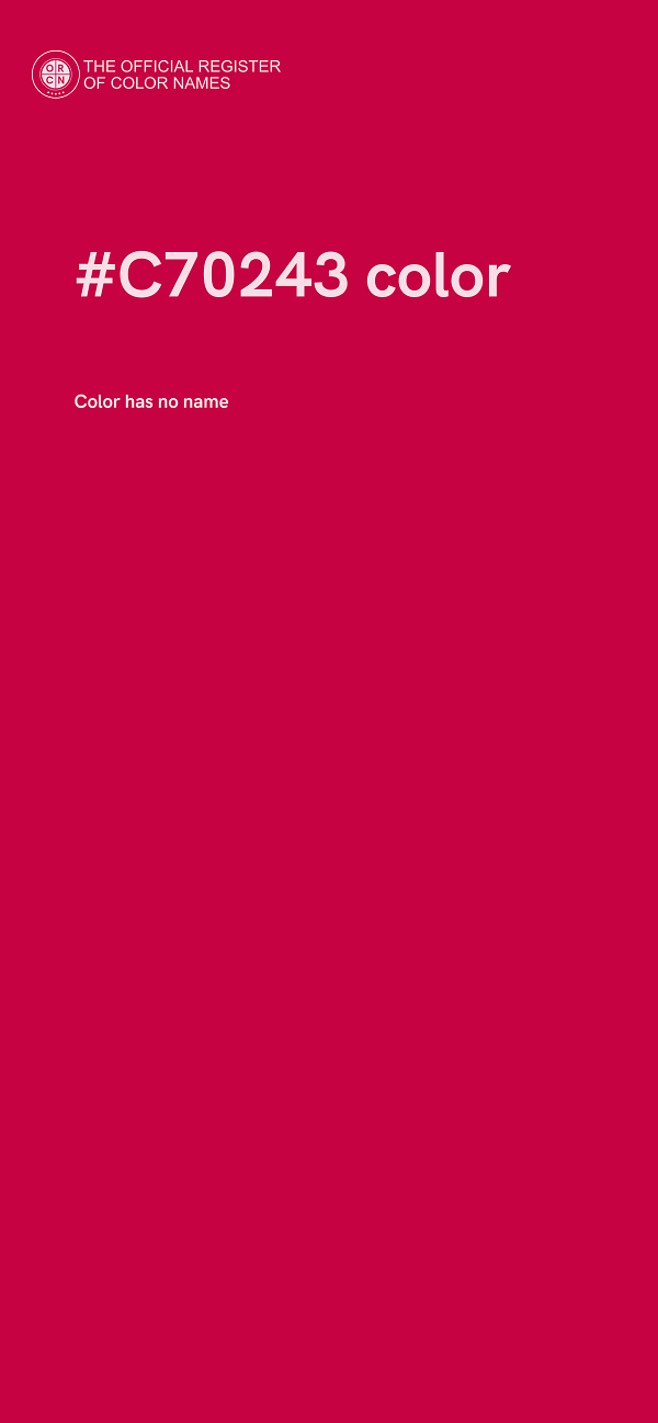 #C70243 color image