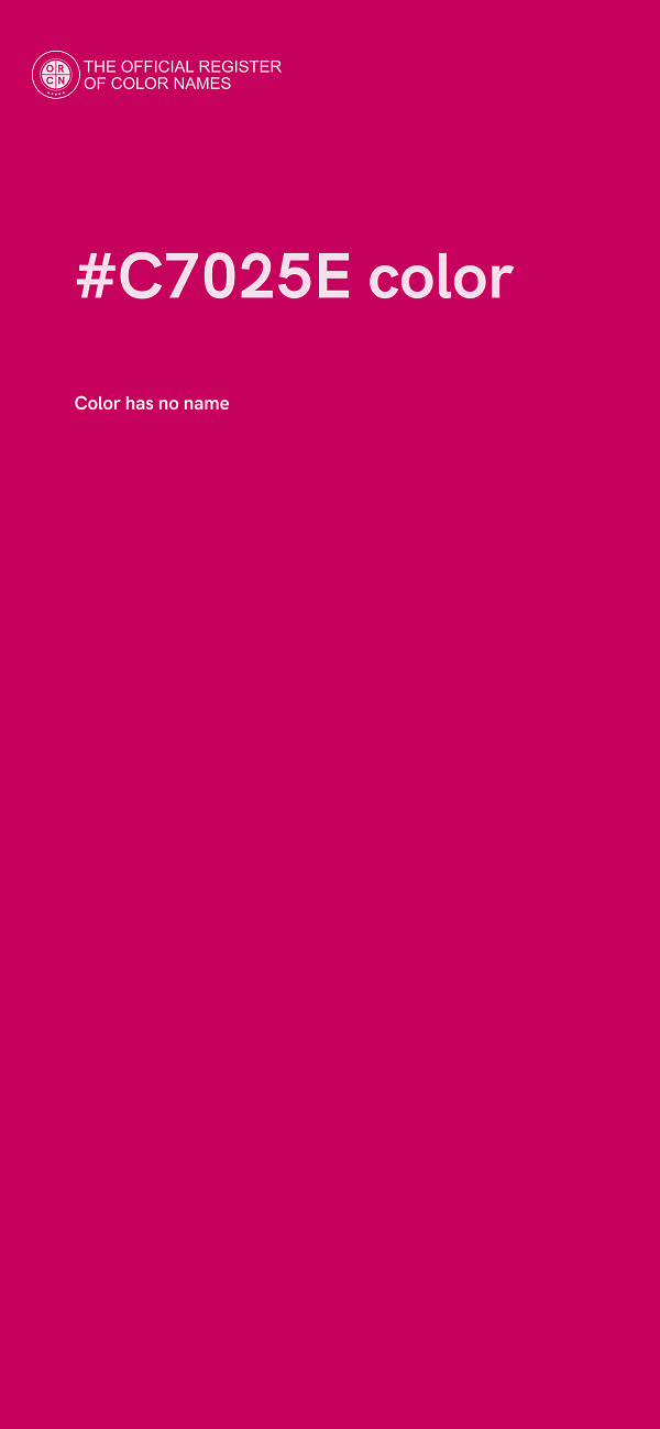 #C7025E color image