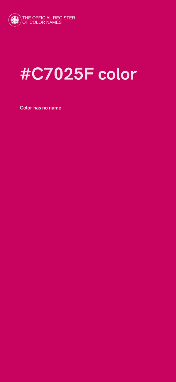 #C7025F color image