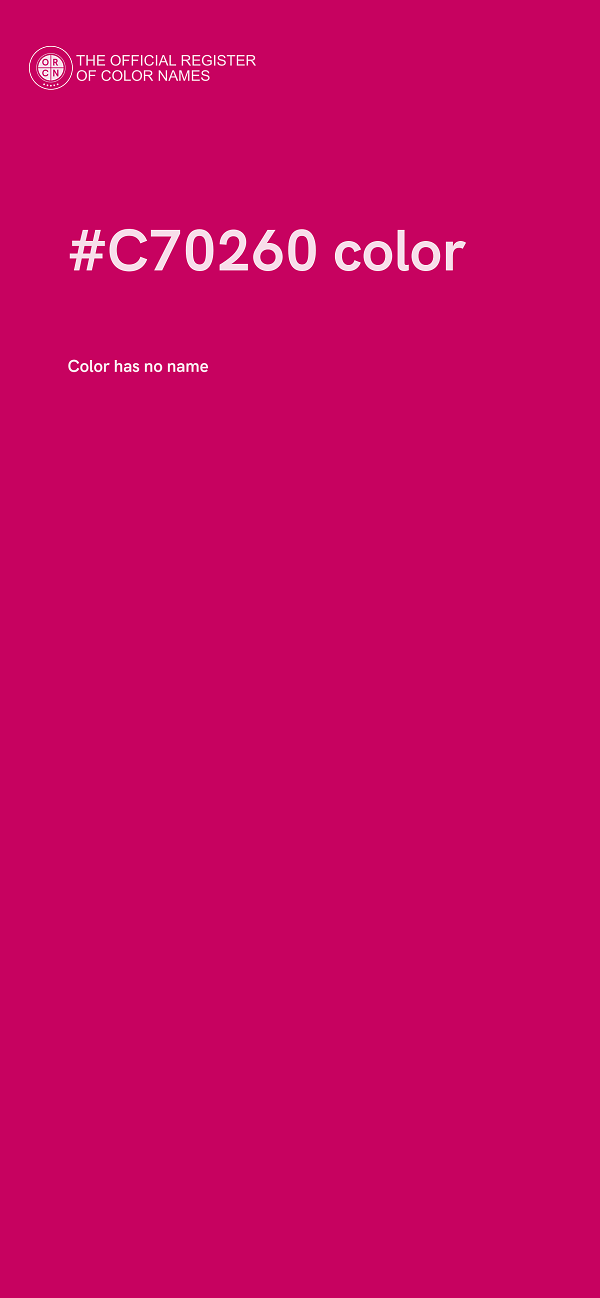 #C70260 color image