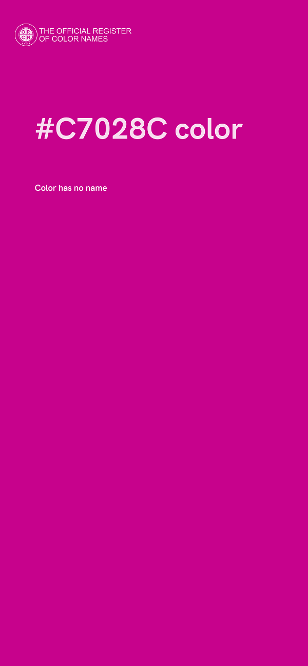 #C7028C color image