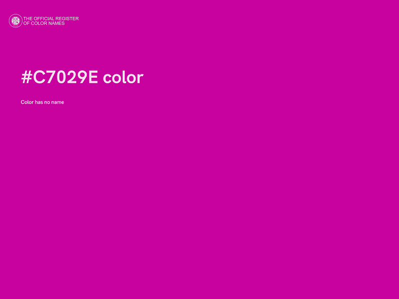 #C7029E color image
