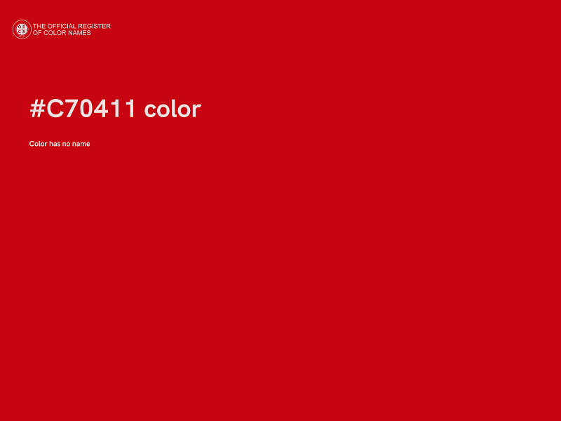 #C70411 color image