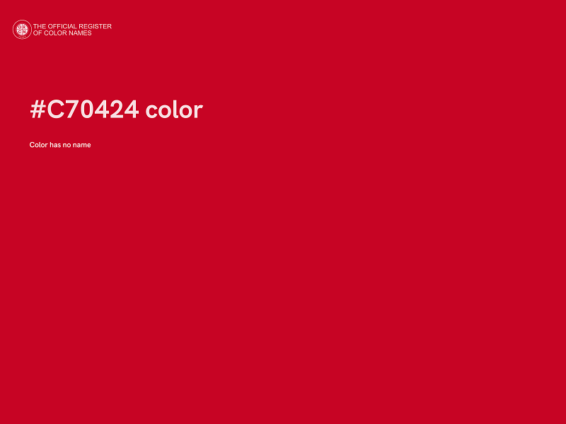 #C70424 color image