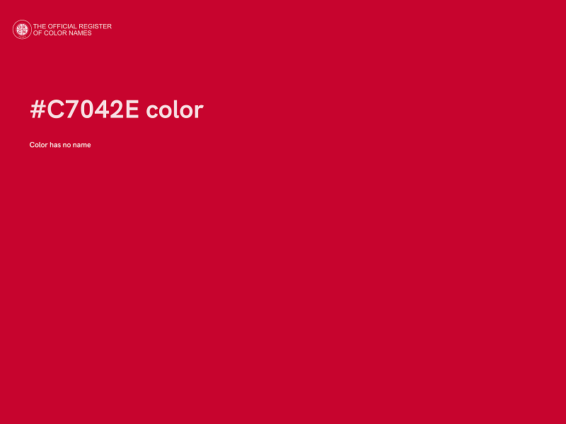 #C7042E color image