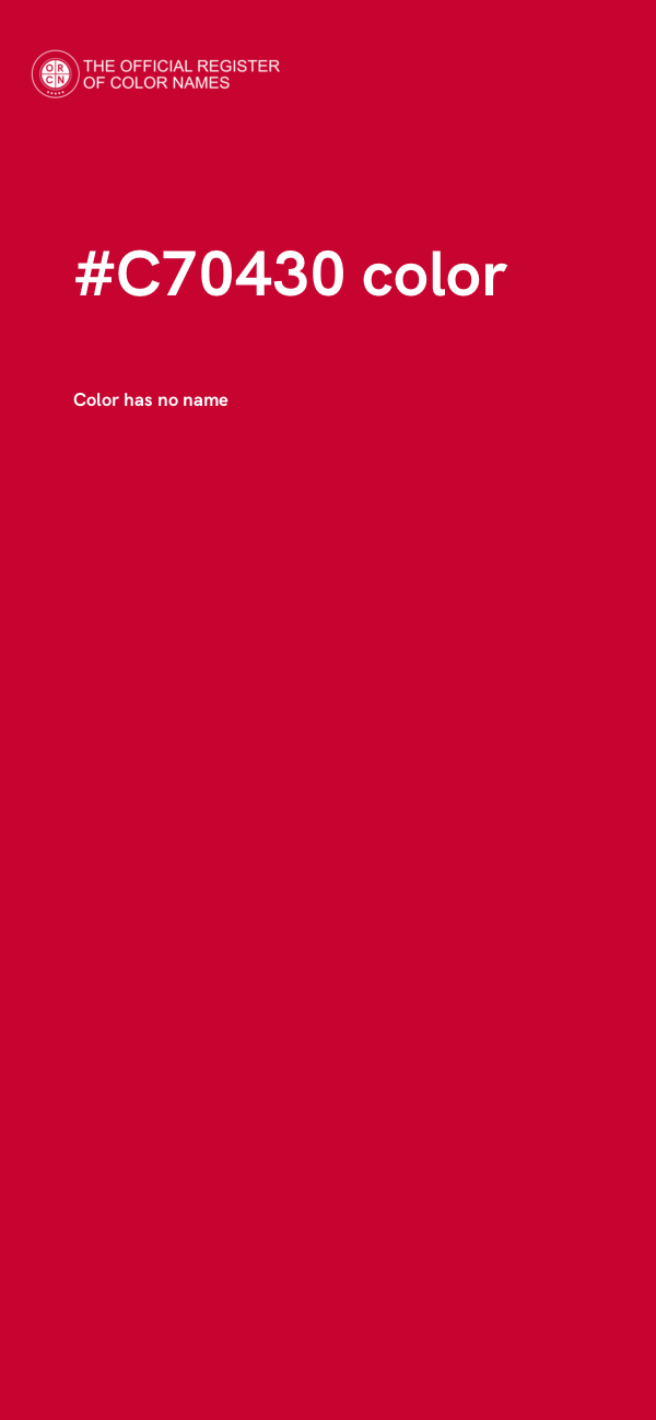 #C70430 color image