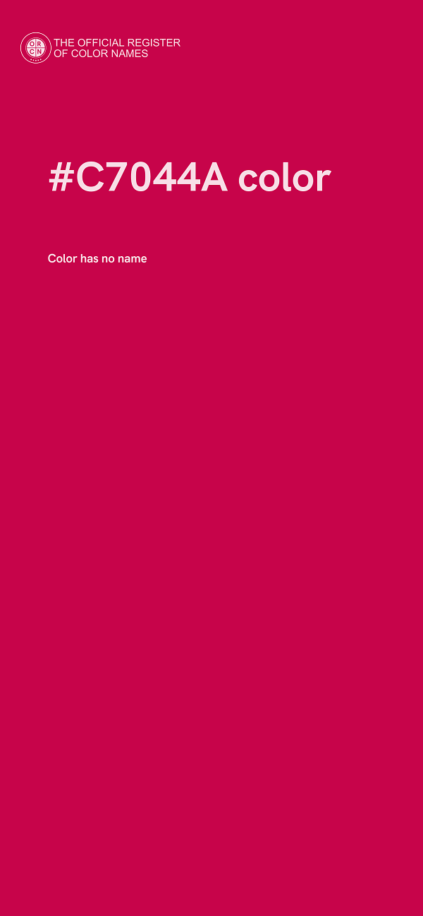#C7044A color image