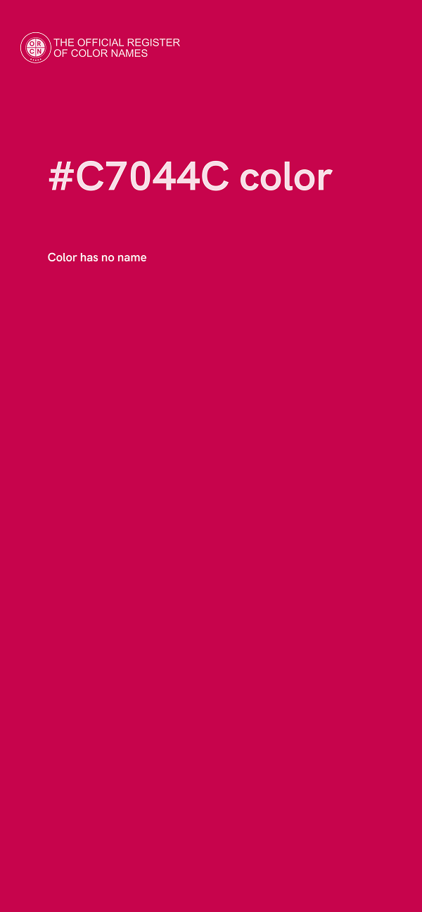 #C7044C color image
