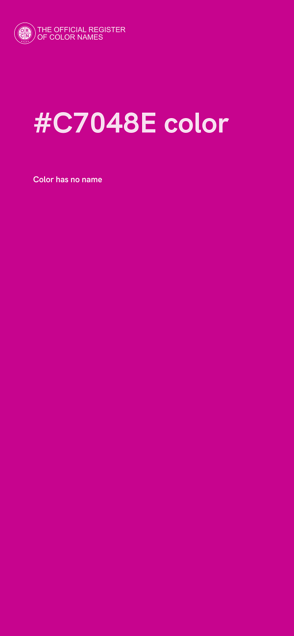 #C7048E color image